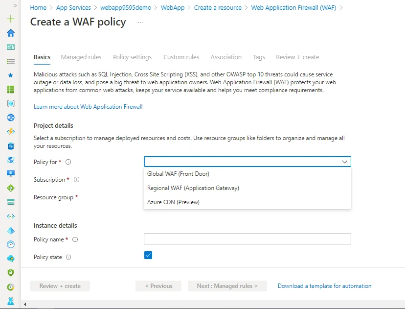 Azure WAF