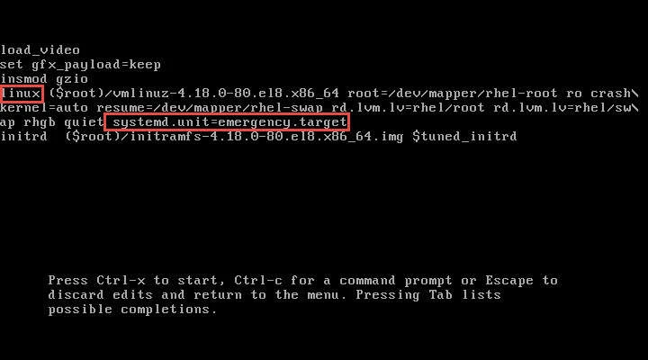 How to boot into single user mode in RHEL/CentOS 7/8 Linux