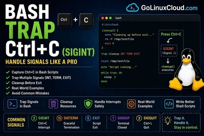 Bash trap Ctrl+C (SIGINT): catch, ignore, and cleanup with `trap`