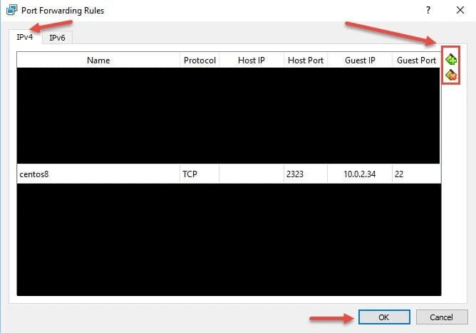 How to configure port forwarding in VirtualBox for NAT Networking
