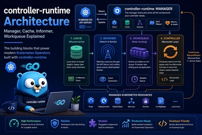 Controller-Runtime Architecture: Manager, Cache, Informer, Workqueue Explained