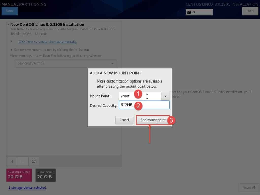 Step-by-Step: Create LVM during installation RHEL/CentOS 7/8