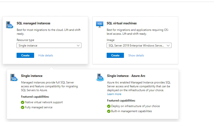 deploy SQL Database on Azure