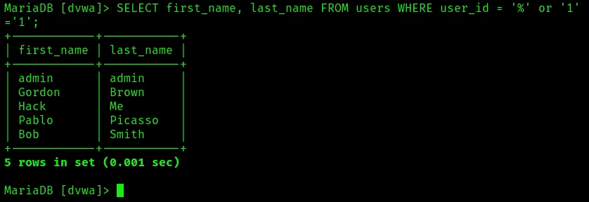 SQL Injection