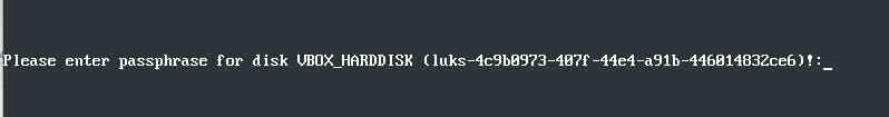 encrypt root partition, volume group, swap volume and physical volume