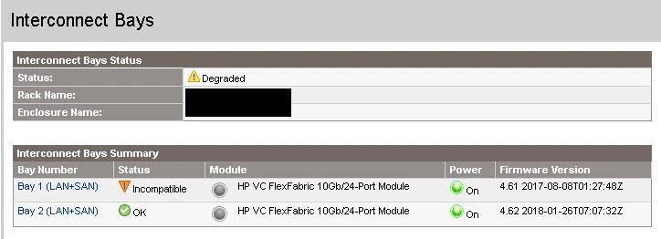 Fix: the domain status of virtual connect manager is not ok update will not continue