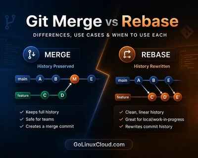 Git Merge vs Rebase: Differences, Use Cases & When to Use Each