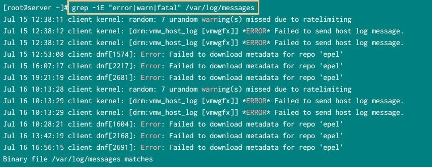 grep multiple string with case insensitive
