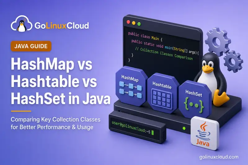 HashMap vs Hashtable vs HashSet in Java | GoLinuxCloud
