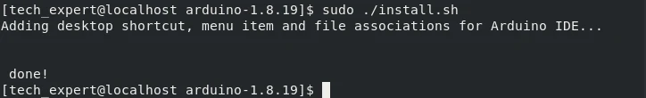 install arduino IDE