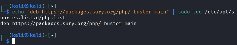 Add SURY PHP PPA repository