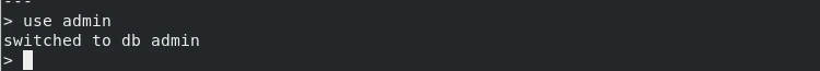 login with admin database