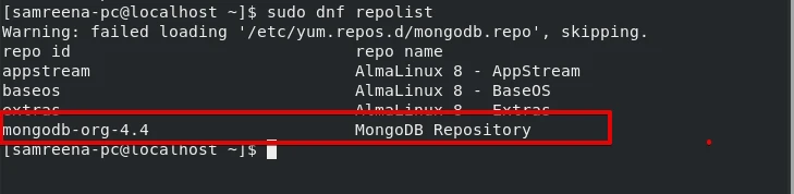 yum repolist