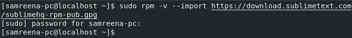 import gpg key for sublime text 4