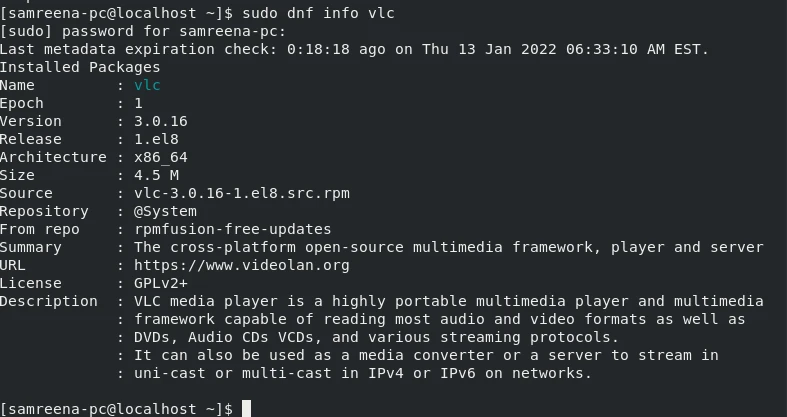 info vlc