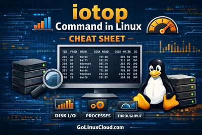 iotop Command in Linux: Syntax, Options, Cheat Sheet & Practical Examples
