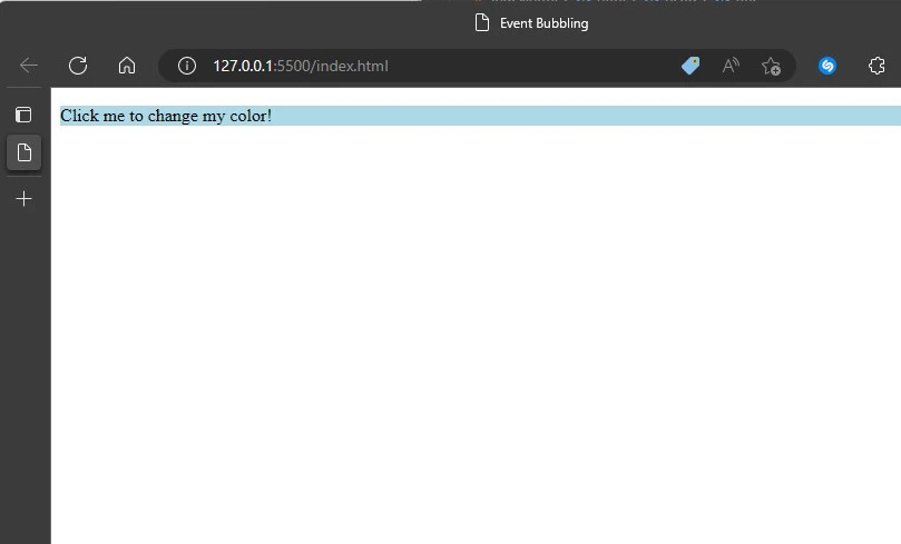 event bubbling javascript