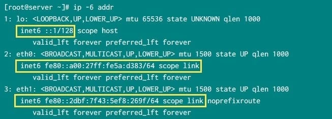 check if IPv6 is in enabled state
