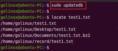 update locate package database manually