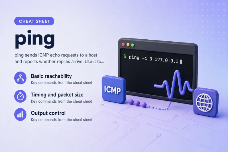 ping Command Cheat Sheet: Test Network Connectivity on Linux