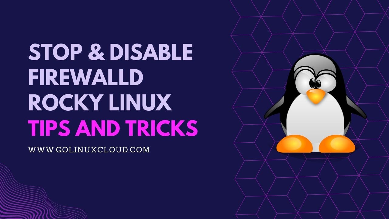How to disable firewall in Rocky Linux? [SOLVED]