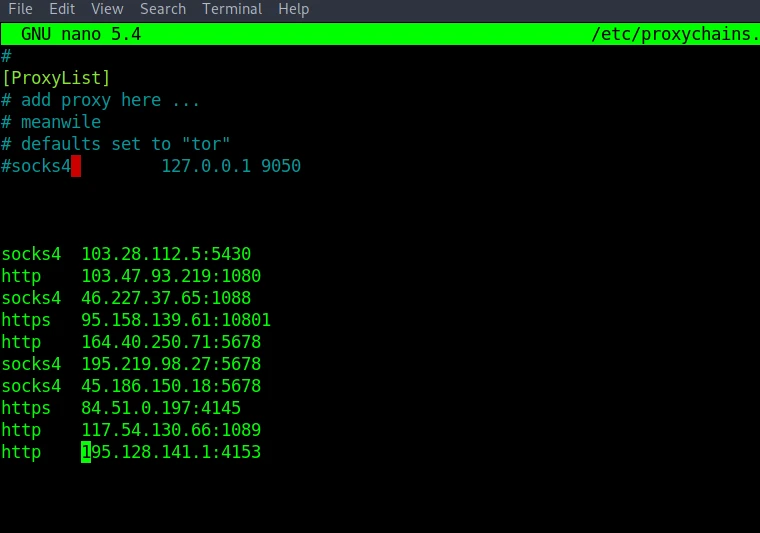 setup proxychain