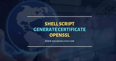 Shell script to generate certificate OpenSSL [No Prompts]