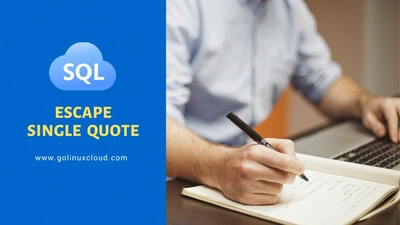 Escape Single Quote in SQL Server