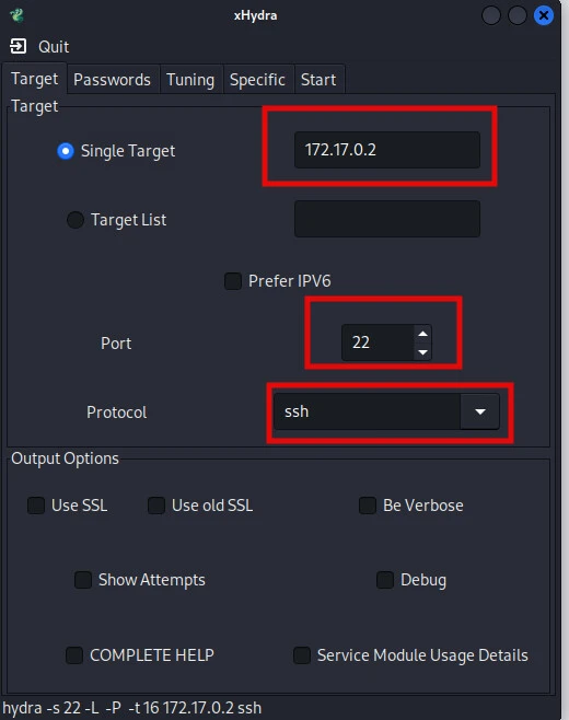 ssh brute force