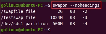 hide table headings in summary table