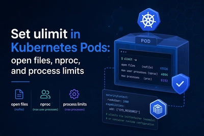Set ulimit in Kubernetes Pods: open files, nproc, and process limits