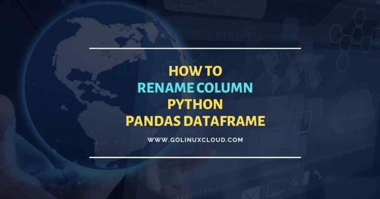Pandas rename column using DataFrame.rename() function