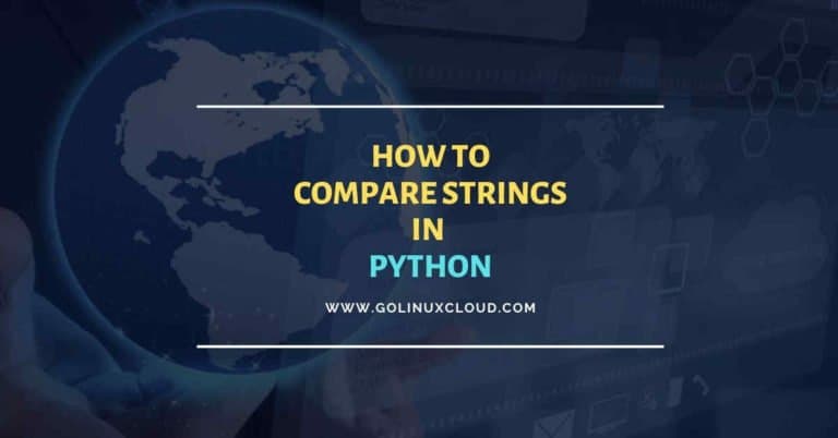 How to compare strings in Python