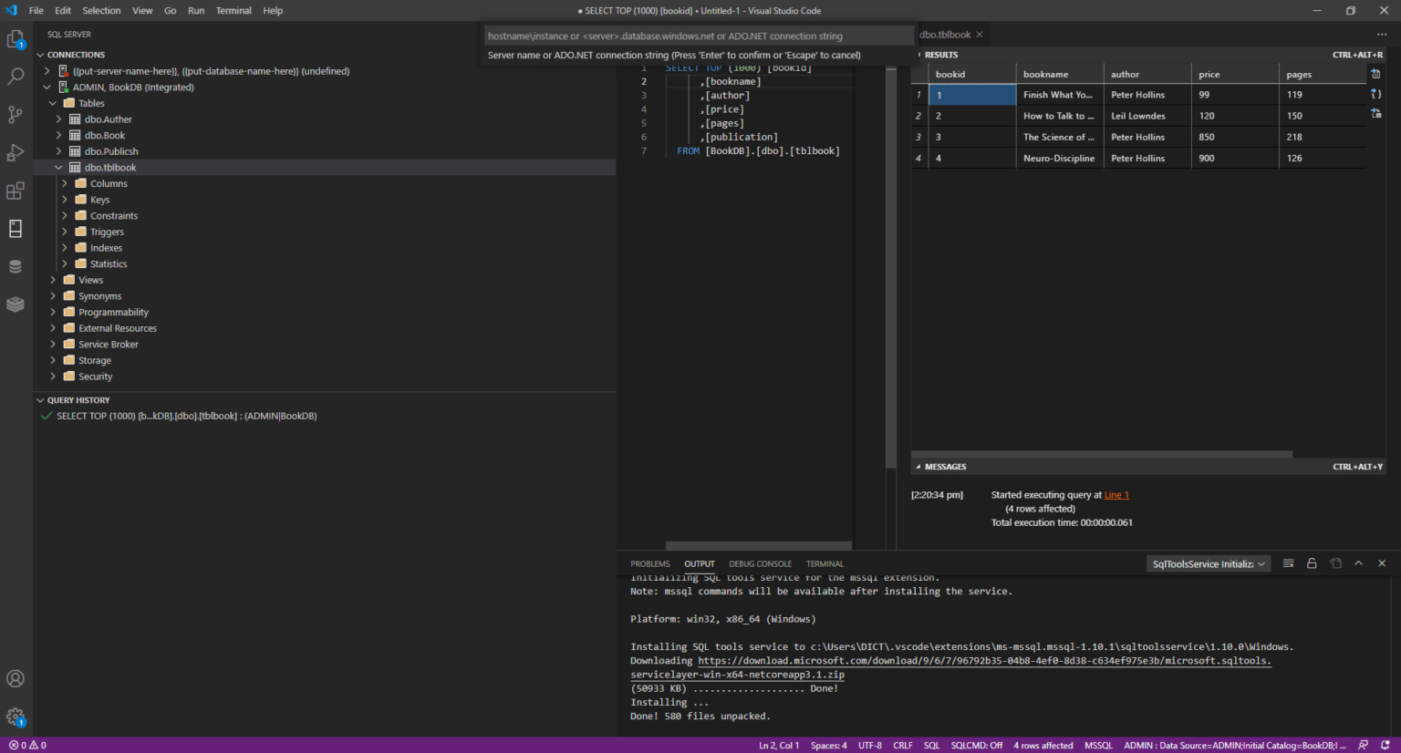 How to connect Free SQL database to VS Code? [SOLVED] | GoLinuxCloud