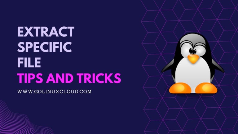 How to extract specific file, link & folder from tar.gz