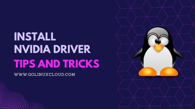 Install Nvidia driver on Ubuntu