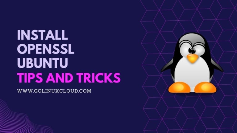 How to install OpenSSL in Ubuntu? [SOLVED]