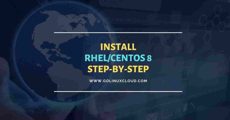 Install RHEL/Centos 8 Linux
