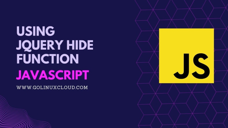 How to use jQuery hide() Method? [SOLVED]