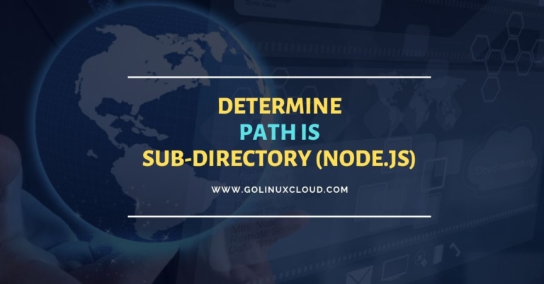 Determine if a path is subdirectory of another in Node.JS