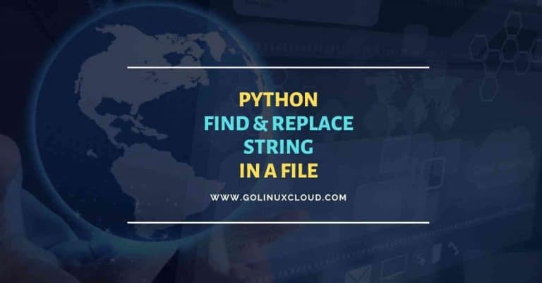 4 practical examples - Python string replace in file