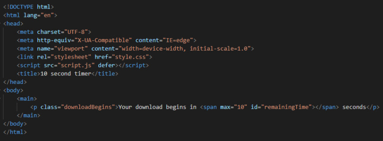 Create 10 second timer countdown in JavaScript [SOLVED] | GoLinuxCloud